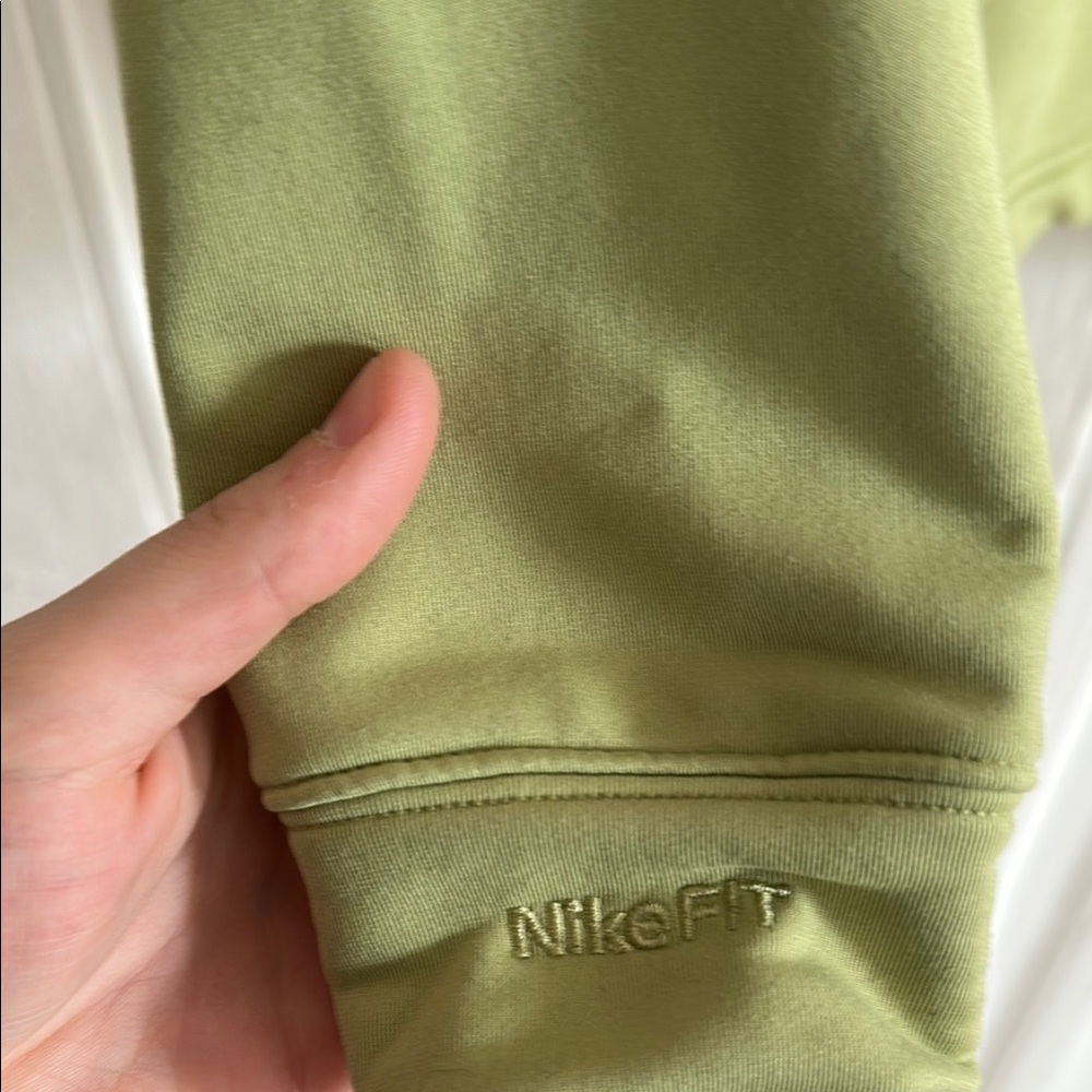 Nike Olive Green Half-Zip Pullover - Picture 3 of 5